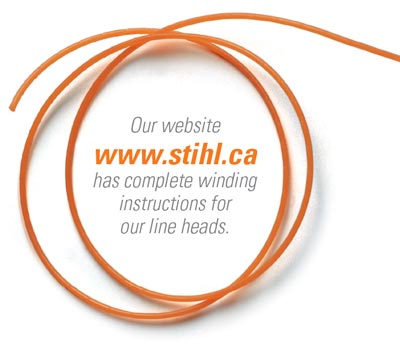 Our website www.stihl.ca has complete winding instructions for our line heads.